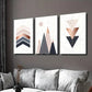 3pcs Abstract Geometric Wall Art Set Canvas Framed 40x60cm - High Quality Print 100% Australian Made Wall Canvas Ready to Hang