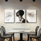 3pcs Abstract Black and White Human Form Perfect Wall Art Set Canvas Framed 40x60cm - High Quality Print 100% Australian Made Wall Canvas Ready to Hang