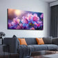 Vibrant Pink And Purple Wall Art canvas office home room framed 120x60cm