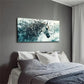 The White Horse Abstract Wall Art Canvas Office Home Room Framed 120x60cm
