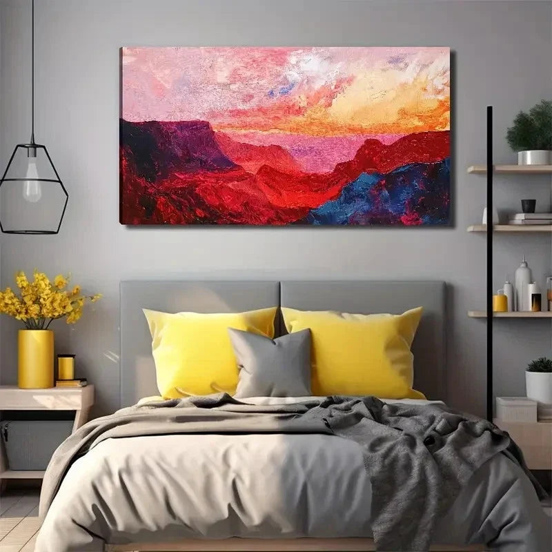 Large Abstract Desert Modern Wall Art Canvas Office Home Room Framed 120x60cm