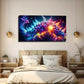 Purple Grape Impact Wall Art Canvas Office Home Room Framed 80x45cm