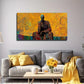Modern Art Deco Thinker Statue Wall Art Canvas Office Home Room Framed 80x45cm