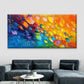 Modern Abstract Oil Painting Wall Art Canvas Office Home Room Framed 80x45cm