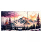3 Piece Abstract Snow Mountain Forest Painting Style Art Canvas Framed 40x60cm - High Quality Print 100% Australian Made Wall Canvas Ready to Hang