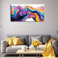Vibrant Abstract Colorful Swirl Wall Art Canvas Office Home Room Framed 120x60cm