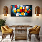 Vibrant Colorful Cubes Modern Wall Art Canvas Office Home Room Framed 120x60cm