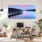 Scenic Lake District Evening Wall Art Canvas Office Home Room Framed 120x60cm