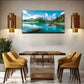 Bringing Good Luck Wall Art Canvas Office Home Room Framed 80x45cm