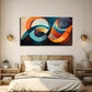 Colourful Lines Are Suitable Wall Art Canvas Office Home Room Framed 80x45cm