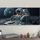 3pcs Astronaut DJ Space Luxurious Metal Print Ready to Hang Art