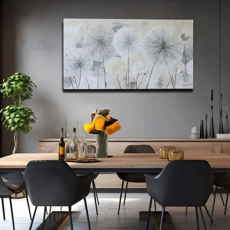 Modern Minimalist Floral Wall Art Canvas Office Home Room Framed 120x60cm