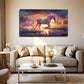 Vibrant Bohemian Modern Horse Wall Art Canvas Office Home Room Framed 120x60cm