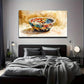 Colorful Woven Basket Wall Art Canvas Office Home Room Framed 120x60cm