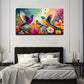 A Flock Of Flying Birds Wall Art Canvas Office Home Room Framed 120x60cm