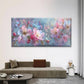 Glitter & Flower Art Painting Wall Art Canvas Office Home Room Framed 120x60cm