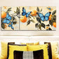 3pcs Blue Butterflies & Orange Trees Can Perfect Wall Art Set Canvas Framed 40x60cm - High Quality Print 100% Australian Made Wall Canvas Ready to Hang