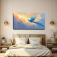 Vibrant Cloud and Sea Wall Art canvas office home room framed 120x60cm