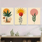3pcs Boho Style Modern Abstract Tree Wall Art Set Canvas Framed 40x60cm - High Quality Print 100% Australian Made Wall Canvas Ready to Hang