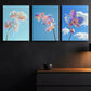 3pcs Colorful Orchid Glass Painting Perfect Wall Art Set Canvas Framed 40x60cm - High Quality Print 100% Australian Made Wall Canvas Ready to Hang