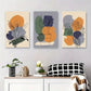 3pcs Monstera and Greenery with Abstract Metal Print Ready to Hang Art