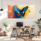Butterflies Colorful Wing Wall Art Canvas Office Home Room Framed 80x45cm