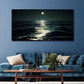 Modern Night Ocean Scene Wall Art Canvas Office Home Room Framed 120x60cm