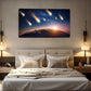 Meteor Showers Earth Wall Art Canvas Office Home Room Framed 80x45cm