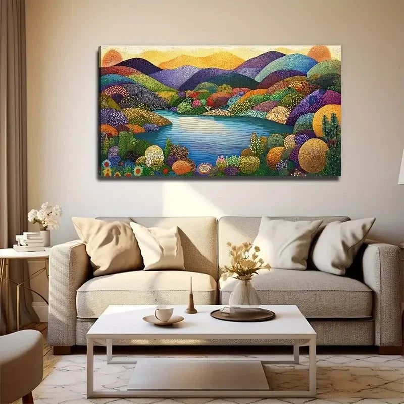 Bohemian Modern Deco Suitable Wall Art Canvas Office Home Room Framed 120x60cm