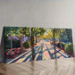 3pcs Dancing Shadows on Sunlit Paths Wall Art Set Canvas Framed 40x60cm - High Quality Print 100% Australian Made Wall Canvas Ready to Hang