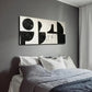 Black & White Geometric Modern Wall Art Canvas Office Home Room Framed 120x60cm