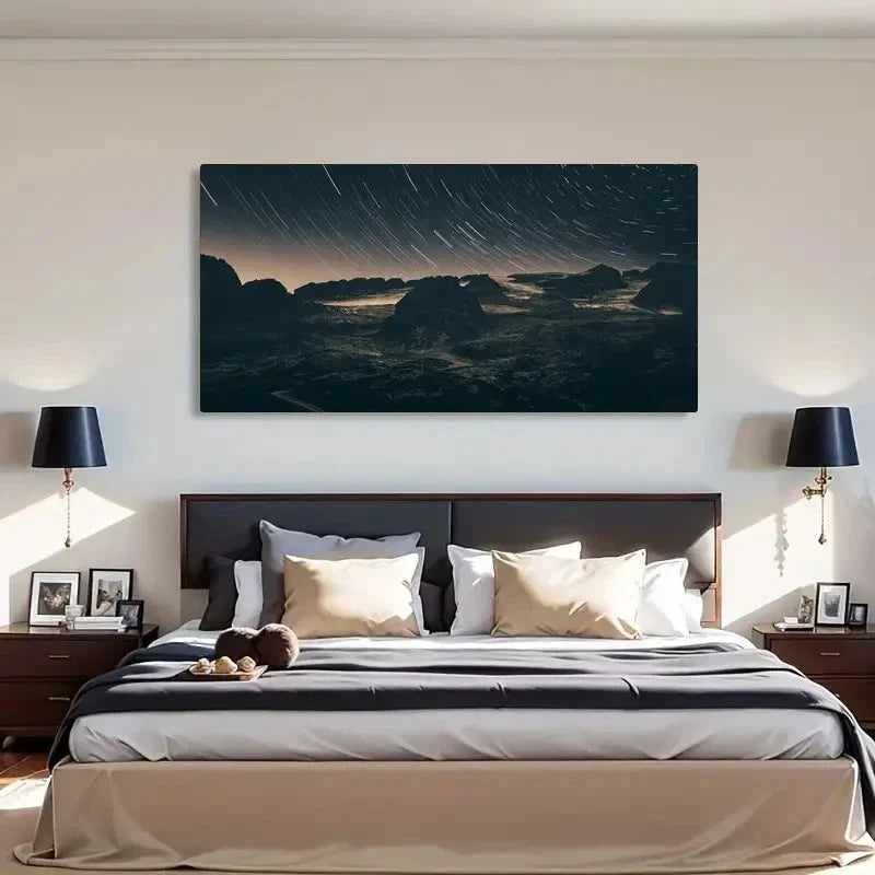 Classic Contemporary Retro Wall Art Canvas Office Home Room Framed 120x60cm