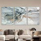 3pcs Abstract Marble Design Liquid Resin Stone Wall Art Set Canvas Framed 40x60cm - High Quality Print 100% Australian Made Wall Canvas Ready to Hang