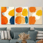 3pcs Vibrant Abstract Watercolor Metal Print Ready to Hang Art