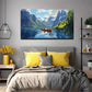 The Lake Water As Clear Wall Art Canvas Office Home Room Framed 80x45cm