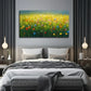 Grass Colorful Flowers Wall Art Canvas Office Home Room Framed 80x45cm