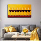 Wine Glasses On Red Table Wall Art Canvas Office Home Room Framed 120x60cm