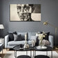 Men'S Face Perfect Wall Art Canvas Office Home Room Framed 120x60cm