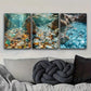 3pcs  Art Deco Modern Water Gem Theme, Wall Art Set Canvas Framed 40x60cm - High Quality Print 100% Australian Made Wall Canvas Ready to Hang