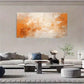 Orange White Modern Minimalist Wall Art Canvas Office Home Room Framed 120x60cm