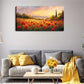 Blooming Red Poppies Field Wall Art Canvas Office Home Room Framed 120x60cm