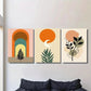 3pcs Modern Abstract Boho Style Metal Print Ready to Hang Art