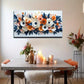 Vibrant Watercolor Flowers Wall Art canvas office home room framed 120x60cm