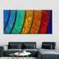 Abstract Stained Glass Wall Art Canvas Office Home Room Framed 120x60cm