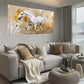Dynamic Abstract Horse Wall Art wall canvas office home room framed 120x60cm