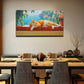Horizontal Serene Landscape Wall Art Canvas Office Home Room Framed 120x60cm