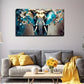 Elephant Charm Acrylic Wall Art Canvas Office Home Room Framed 120x60cm