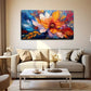 Colorful Vibrant Floral Party Wall Art Canvas Office Home Room Framed 120x60cm