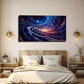 Vibrant Space Galaxy Movement Wall Art Canvas Office Home Room Framed 120x60cm