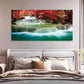 Maple Leaf Forest Rainforest Wall Art Canvas Office Home Room Framed 80x45cm